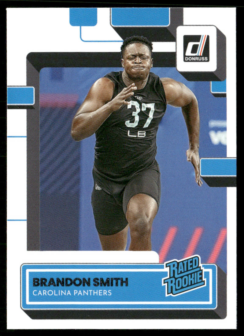 Brandon Smith 2022 Donruss #395 RC Carolina Panthers