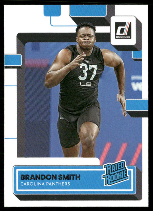 Brandon Smith 2022 Donruss #395 RC Carolina Panthers