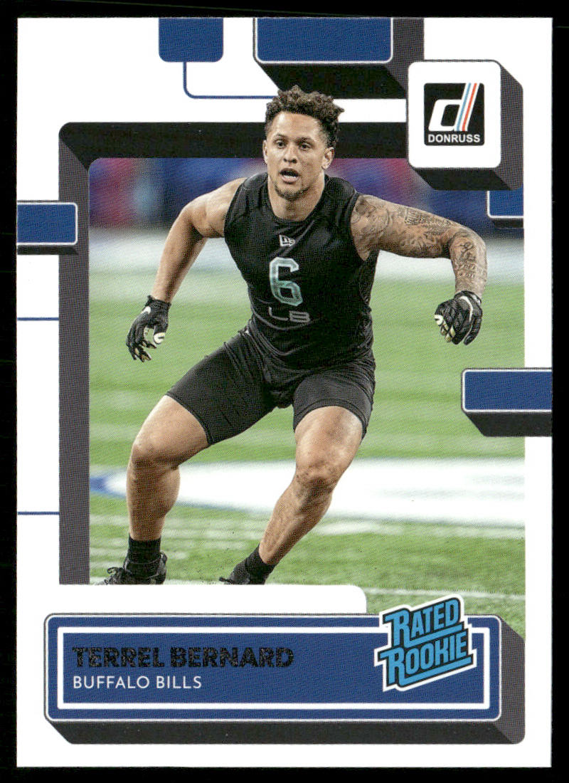Terrel Bernard 2022 Donruss #397 RC Buffalo Bills