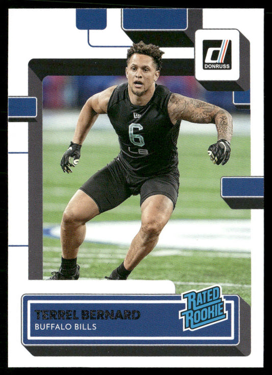 Terrel Bernard 2022 Donruss #397 RC Buffalo Bills