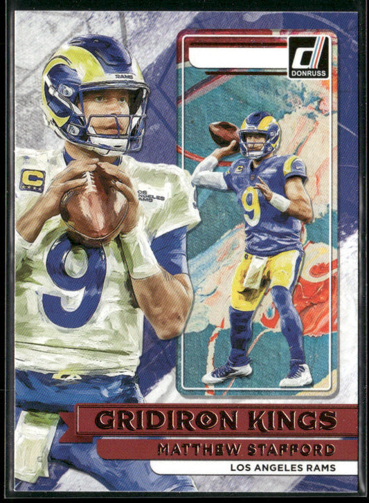 Matthew Stafford 2022 Donruss Gridiron Kings #GK2 Los Angeles Rams