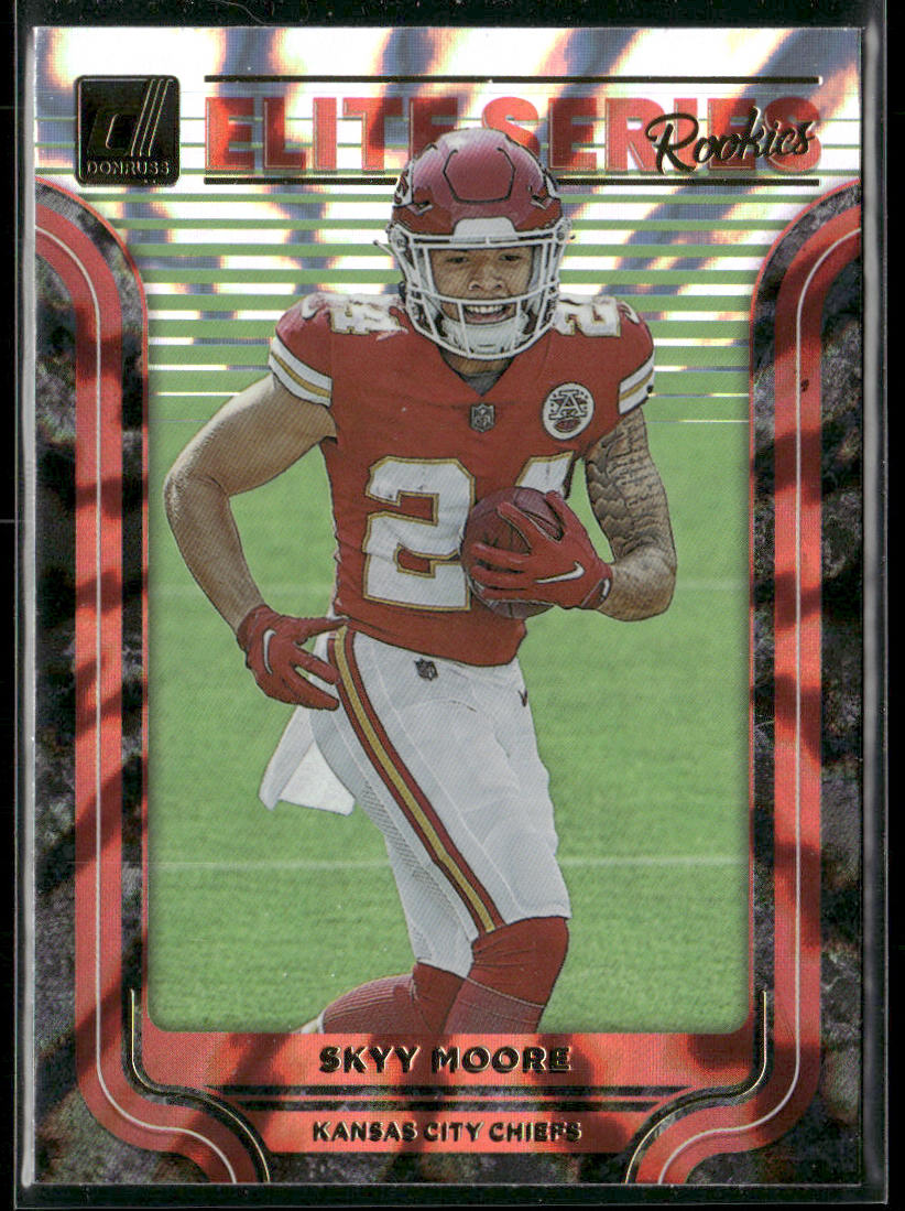 Skyy Moore 2022 Donruss Elite Series Rookies #ESR-22 Kansas City Chiefs