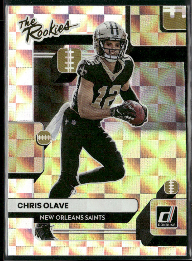 Chris Olave 2022 Donruss The Rookies #TR-9 New Orleans Saints