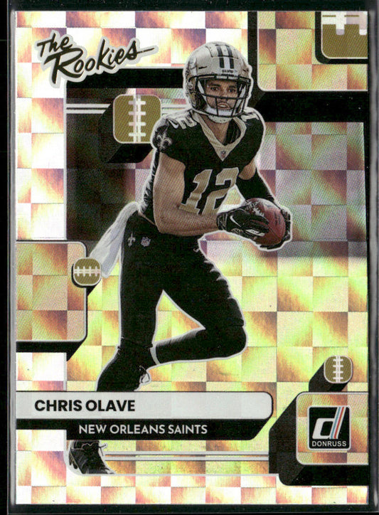 Chris Olave 2022 Donruss The Rookies #TR-9 New Orleans Saints