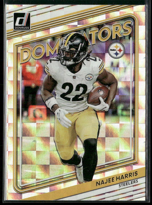 Najee Harris 2022 Donruss Dominators #D7 Pittsburgh Steelers
