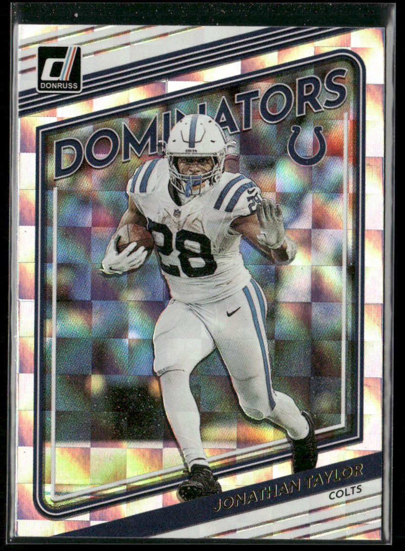 Jonathan Taylor 2022 Donruss Dominators #D11 Indianapolis Colts