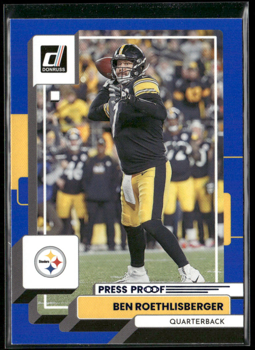Ben Roethlisberger 2022 Donruss Blue Press Proof #224 Pittsburgh Steelers
