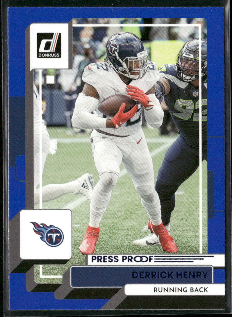 Derrick Henry 2022 Donruss Blue Press Proof #71 Tennessee Titans