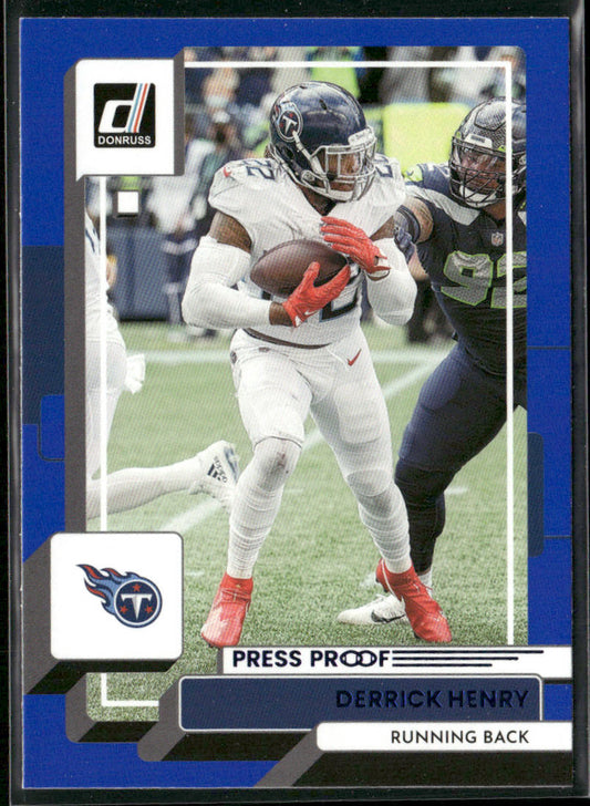 Derrick Henry 2022 Donruss Blue Press Proof #71 Tennessee Titans