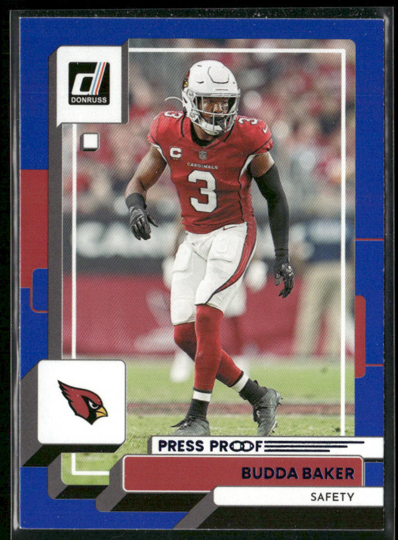 Budda Baker 2022 Donruss Blue Press Proof #10 Arizona Cardinals