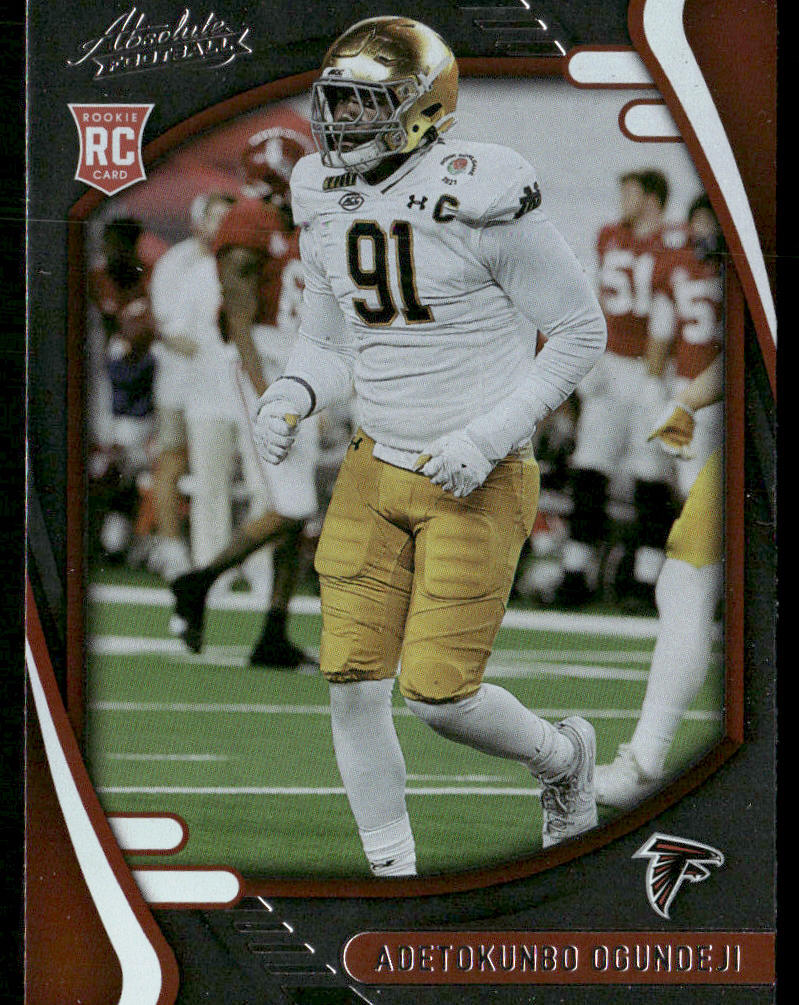 Adetokunbo Ogundeji 2021 Panini Absolute Retail #155 RC Atlanta Falcons