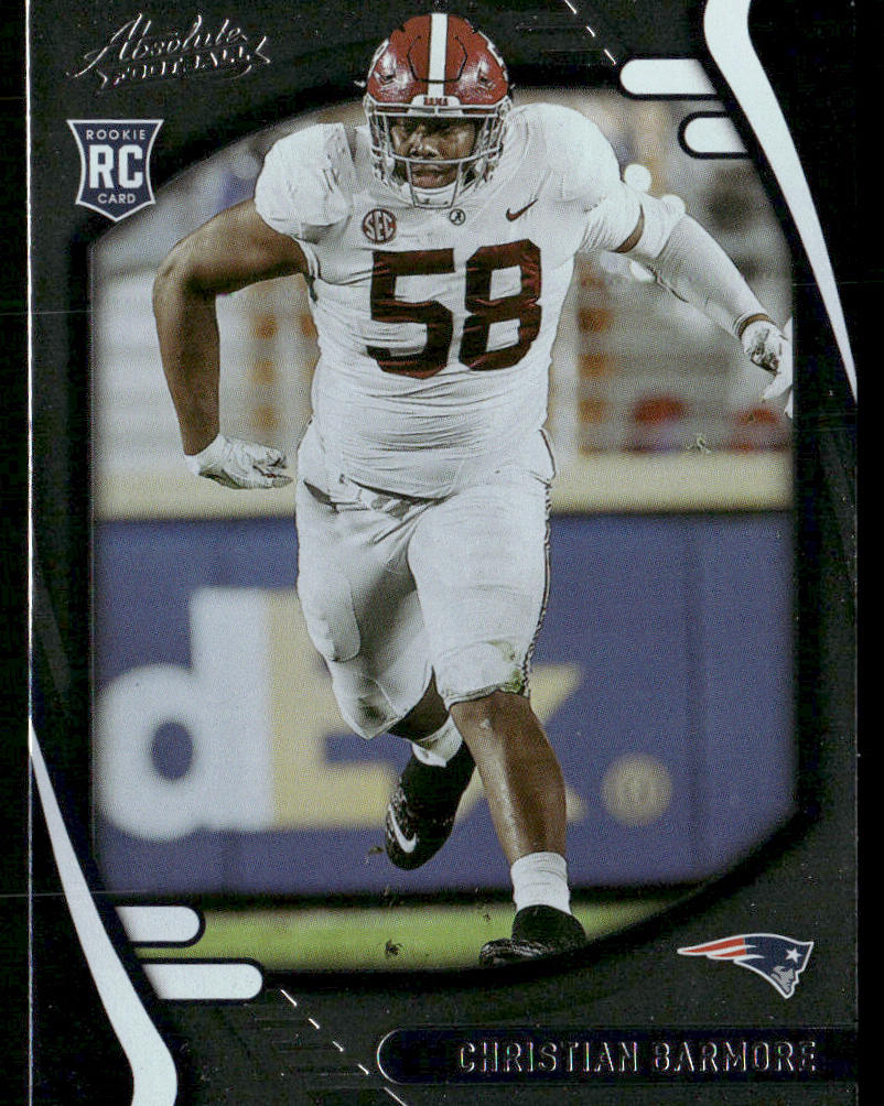 Christian Barmore 2021 Panini Absolute Retail #156 RC New England Patriots
