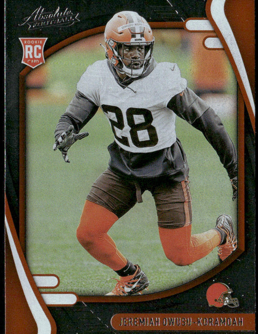 Jeremiah Owusu-Koramoah 2021 Panini Absolute Retail #160 RC Cleveland Browns