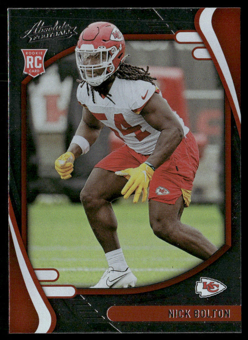Nick Bolton 2021 Panini Absolute Retail #162 RC Kansas City Chiefs