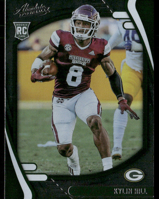 Kylin Hill 2021 Panini Absolute Retail #167 RC Green Bay Packers