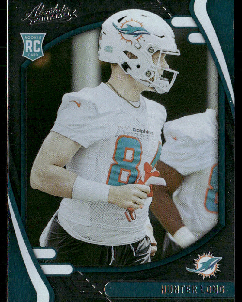 Hunter Long 2021 Panini Absolute Retail #173 RC Miami Dolphins