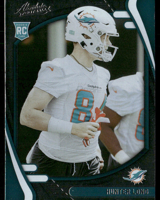 Hunter Long 2021 Panini Absolute Retail #173 RC Miami Dolphins