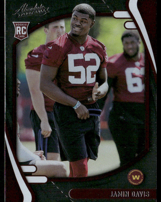 Jamin Davis 2021 Panini Absolute Retail #178 RC Washington Football Team