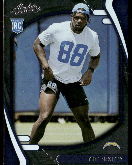 Tre' McKitty 2021 Panini Absolute Retail #182 RC Los Angeles Chargers