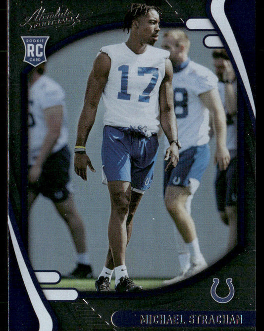Michael Strachan 2021 Panini Absolute Retail #188 RC Indianapolis Colts