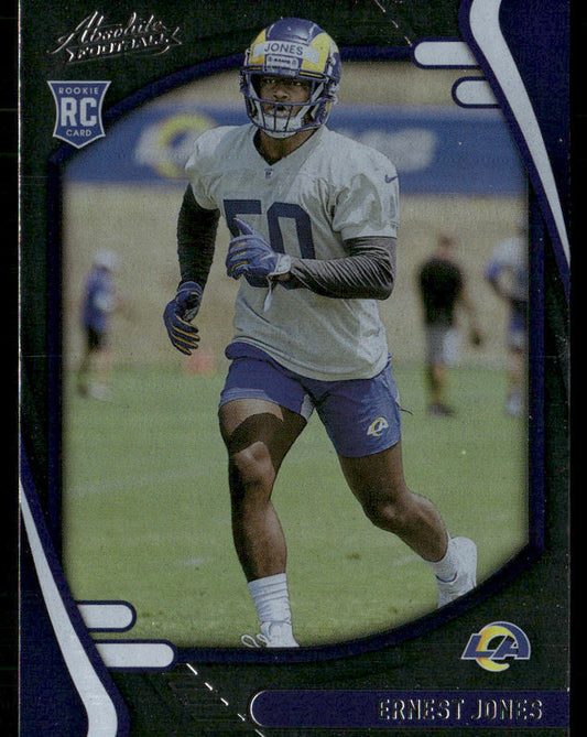 Ernest Jones 2021 Panini Absolute Retail #190 RC Los Angeles Rams