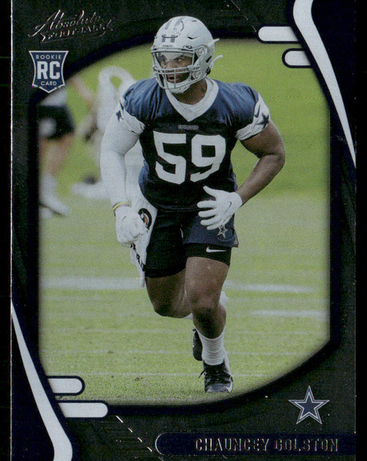 Chauncey Golston 2021 Panini Absolute Retail #192 RC Dallas Cowboys