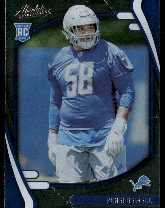 Penei Sewell 2021 Panini Absolute Retail #193 RC Detroit Lions