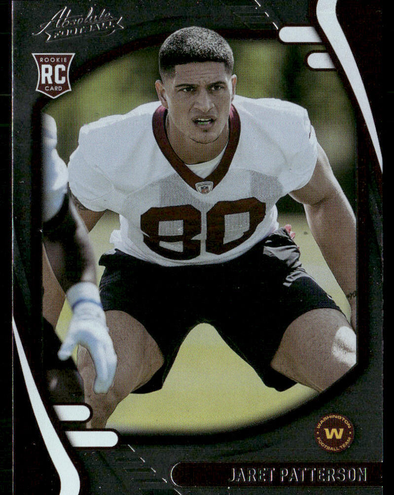 Jaret Patterson 2021 Panini Absolute Retail #197 RC Washington Football Team