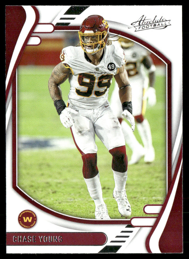 Chase Young 2021 Panini Absolute Retail #19 Washington Football Team