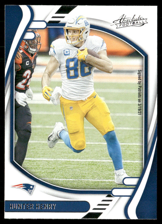 Hunter Henry 2021 Panini Absolute Retail #28 New England Patriots