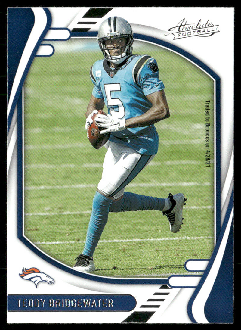 Teddy Bridgewater 2021 Panini Absolute Retail #40 Denver Broncos