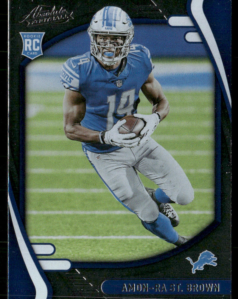 Amon-Ra St. Brown 2021 Panini Absolute Retail #131 RC Detroit Lions