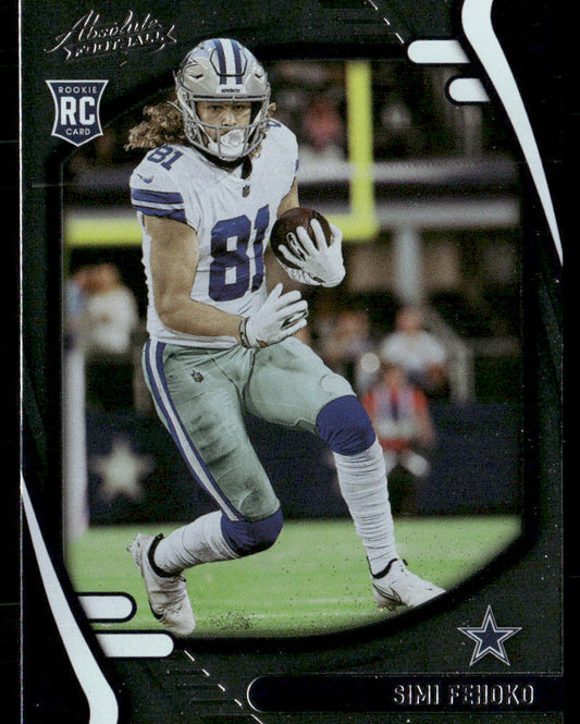 Simi Fehoko 2021 Panini Absolute Retail #141 RC Dallas Cowboys