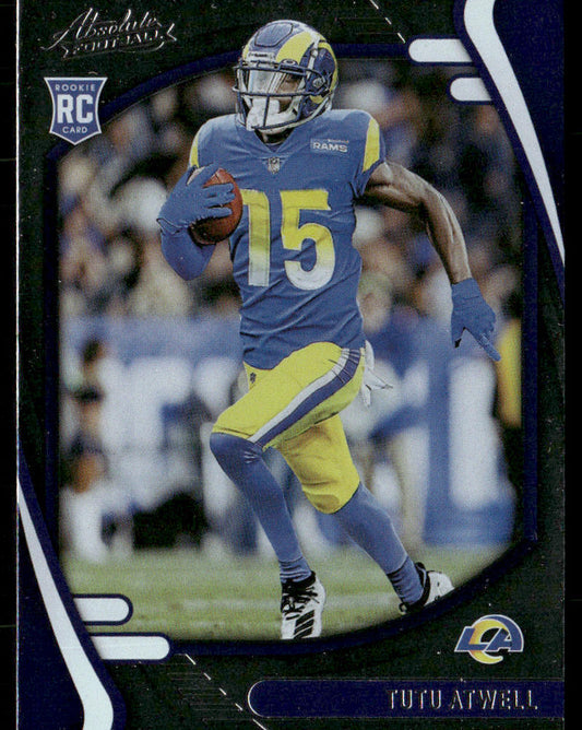 Tutu Atwell 2021 Panini Absolute Retail #119 RC Los Angeles Rams