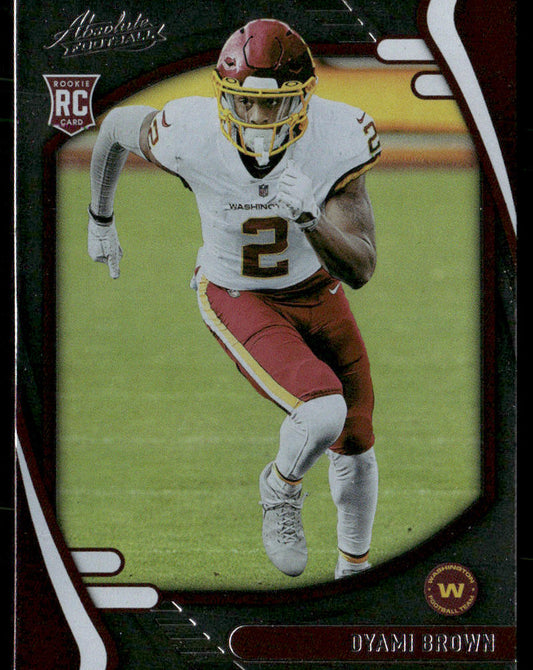 Dyami Brown 2021 Panini Absolute Retail #125 RC Washington Football Team