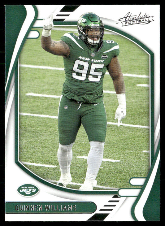 Quinnen Williams 2021 Panini Absolute Retail #90 New York Jets