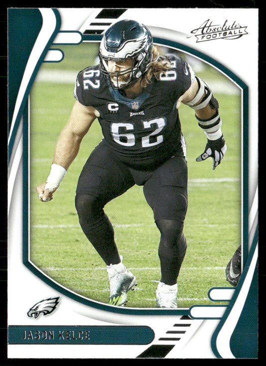 Jason Kelce 2021 Panini Absolute Retail #77 Philadelphia Eagles