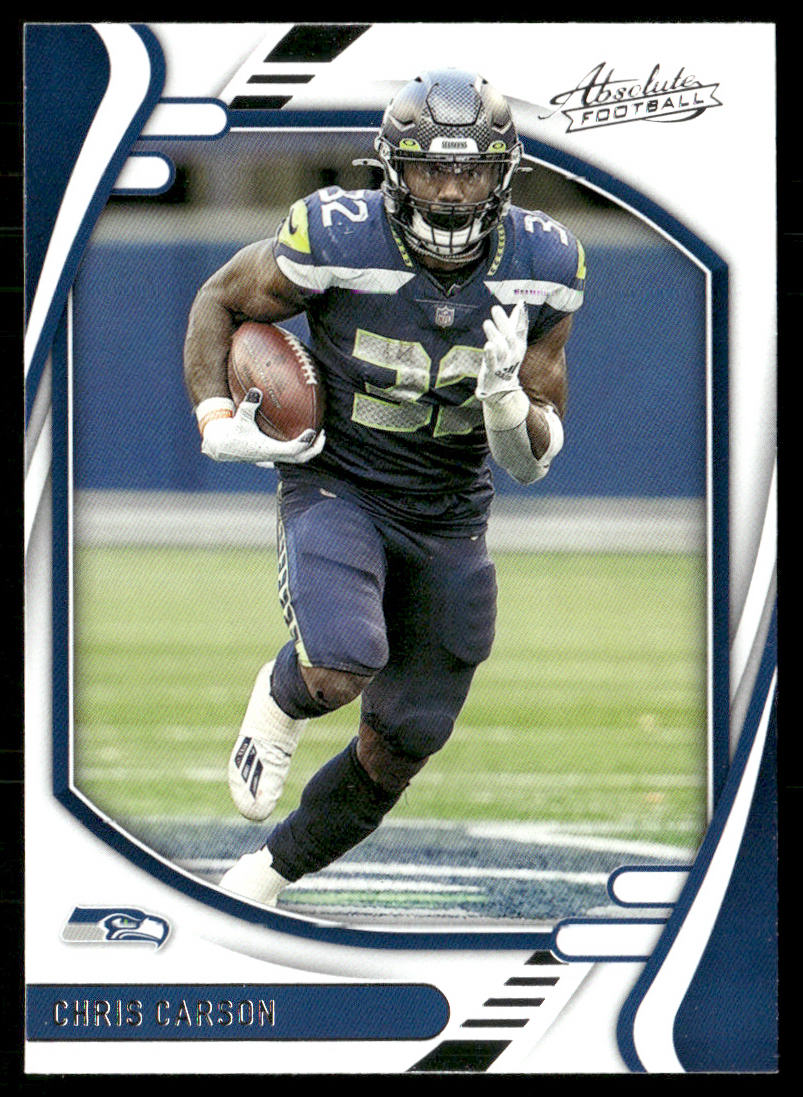 Chris Carson 2021 Panini Absolute Retail #87 Seattle Seahawks