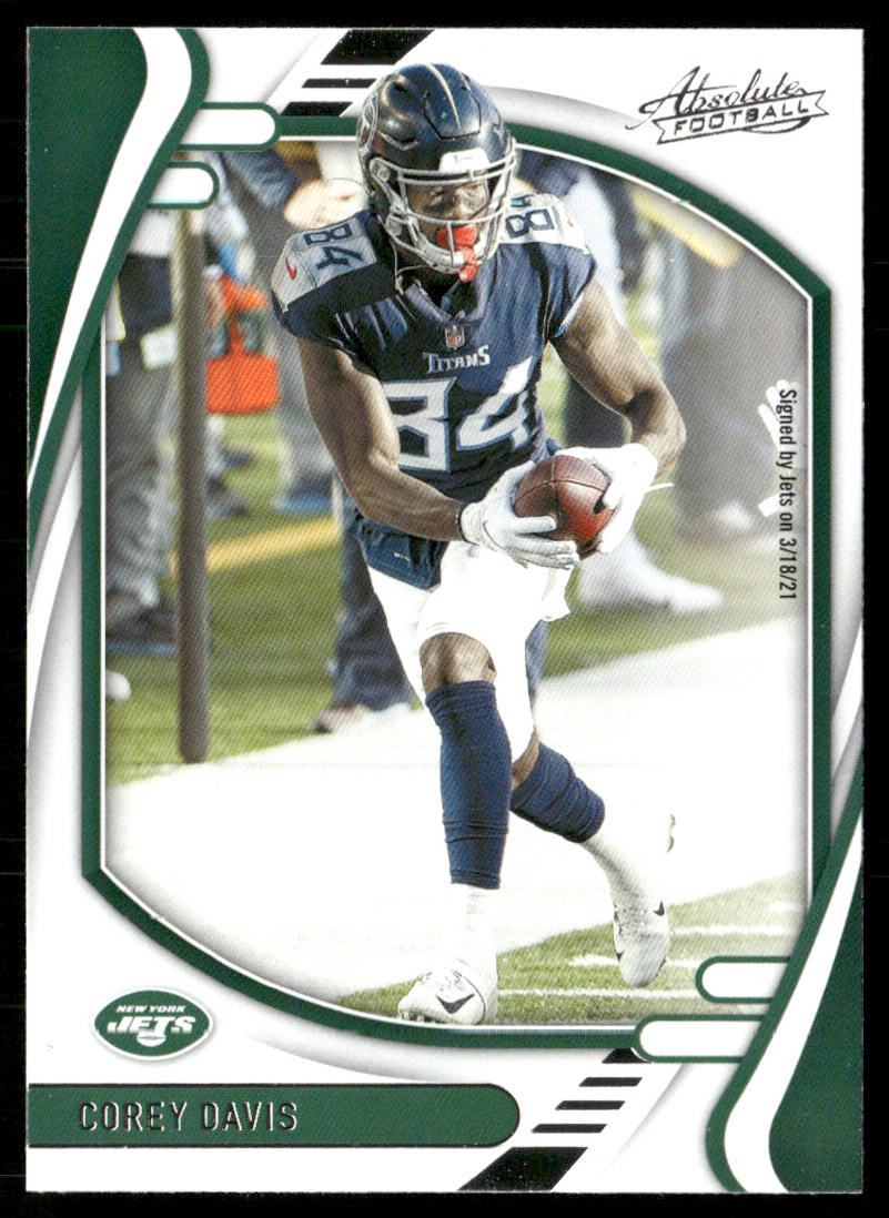 Corey Davis 2021 Panini Absolute Retail #88 New York Jets