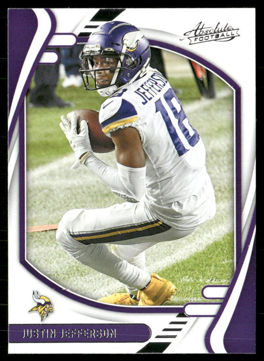 Justin Jefferson 2021 Panini Absolute Retail #65 Minnesota Vikings
