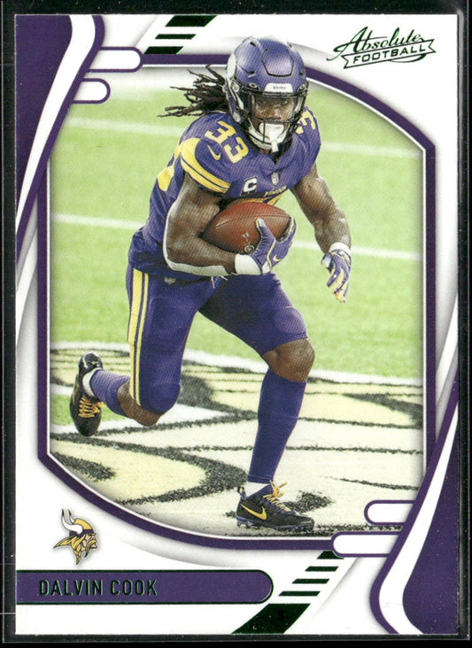 Dalvin Cook 2021 Panini Absolute Green #64 Minnesota Vikings