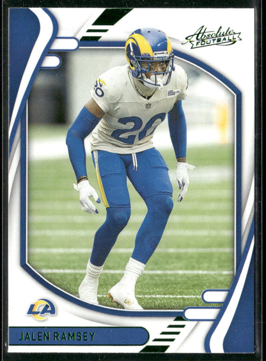 Jalen Ramsey 2021 Panini Absolute Green #5 Los Angeles Rams