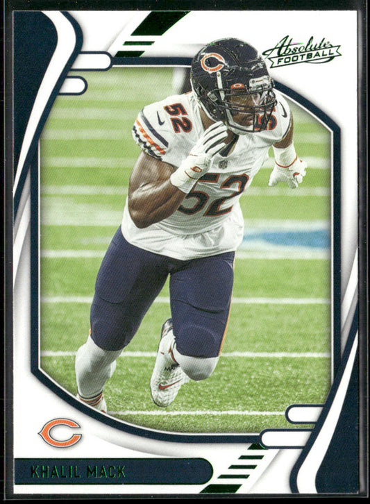 Khalil Mack 2021 Panini Absolute Green #21 Chicago Bears
