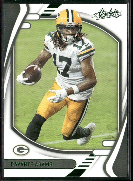 Davante Adams 2021 Panini Absolute Green #59 Green Bay Packers