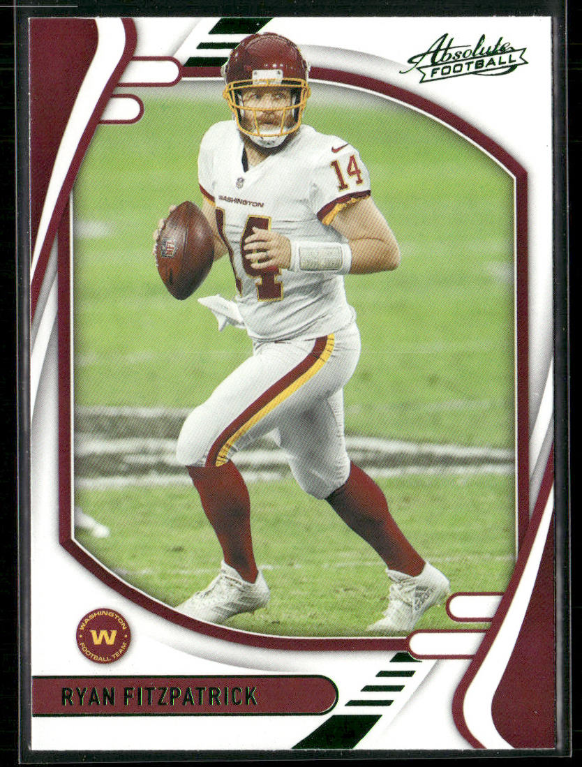 Ryan Fitzpatrick 2021 Panini Absolute Green #17 Washington Football Team