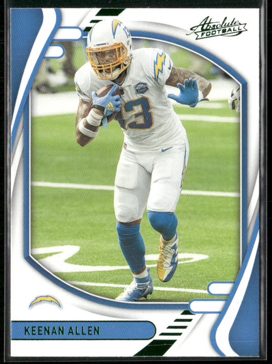Keenan Allen 2021 Panini Absolute Green #74 Los Angeles Chargers