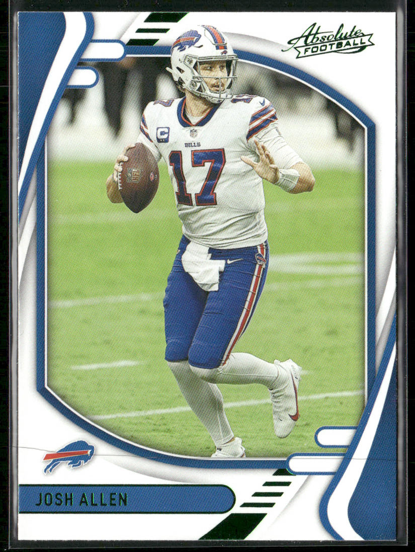 Josh Allen 2021 Panini Absolute Green #36 Buffalo Bills