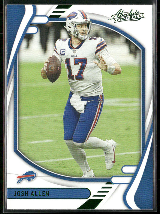 Josh Allen 2021 Panini Absolute Green #36 Buffalo Bills