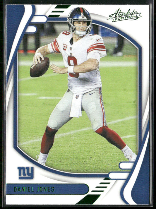 Daniel Jones 2021 Panini Absolute Green #22 New York Giants