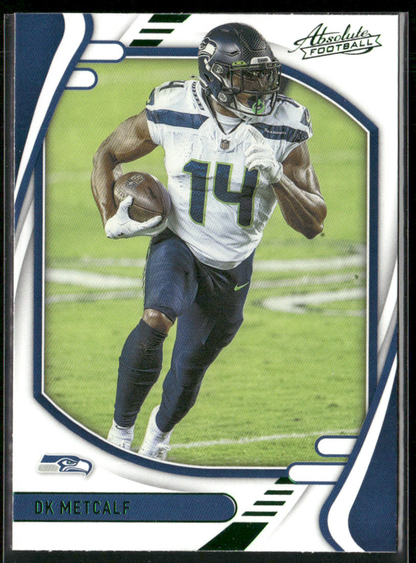 DK Metcalf 2021 Panini Absolute Green #86 Seattle Seahawks